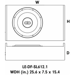 DD Audio LE-DF-SL612.1-D2